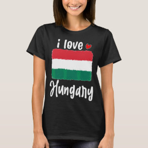 Vintages Ungarn - Flaggenstolz auf Männer Frauen u T-Shirt