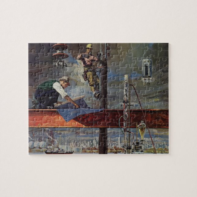 Vintages Unternehmen, Architekten und Bauwesen (Horizontal)