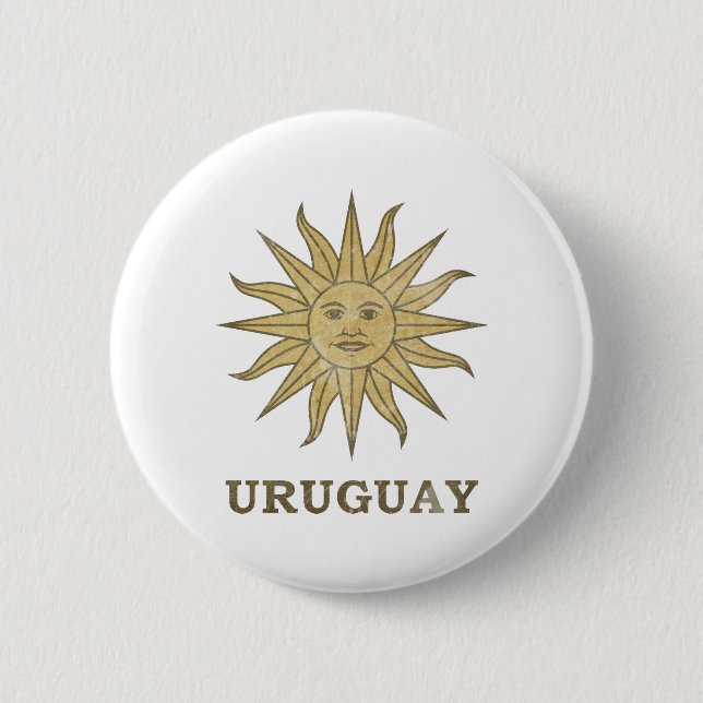 Vintages Uruguay Button (Vorderseite)