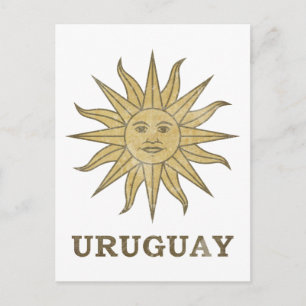 Vintages Uruguay Postkarte