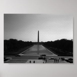 Vintages US-Washington-Denkmal Poster