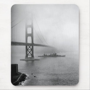 Vintages USS San Francisco Golden Gate Brücke Mousepad