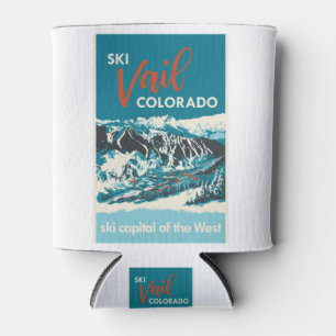Vintages Vail Ski Poster Dosenkühler
