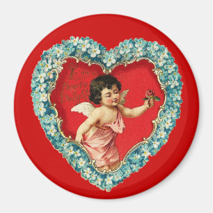 Vintages Valentinherz Magnet