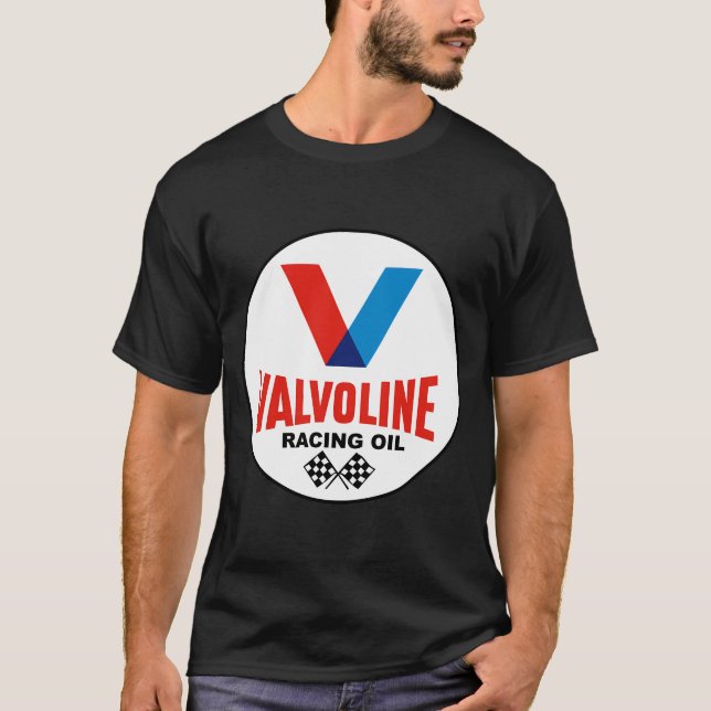 Vintages Valvoline Racing Oil-Logo T-Shirt (Vorderseite)