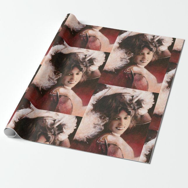 Vintages Vampire-Verpackungs-Papier Geschenkpapier (Ungerollt)