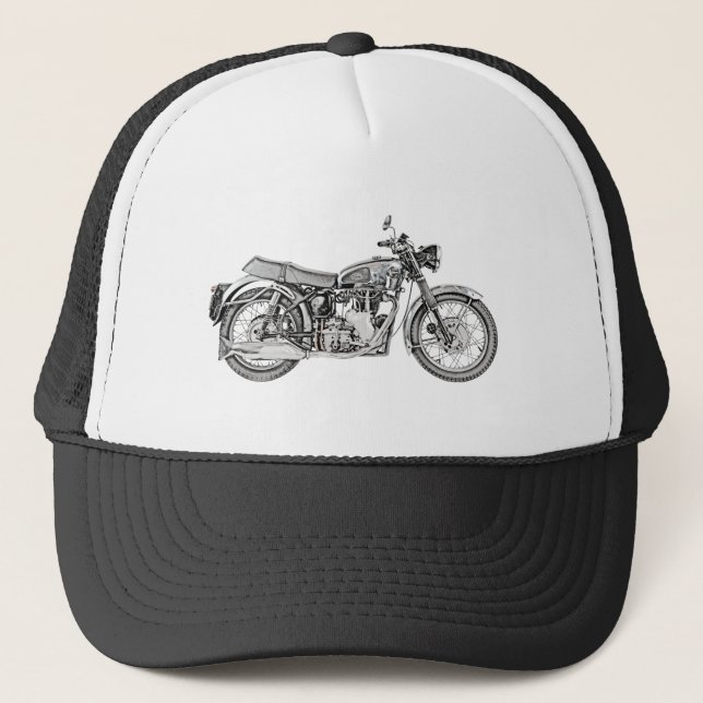 Vintages Velocette Gift-Motorrad 1952 Truckerkappe (Vorderseite)