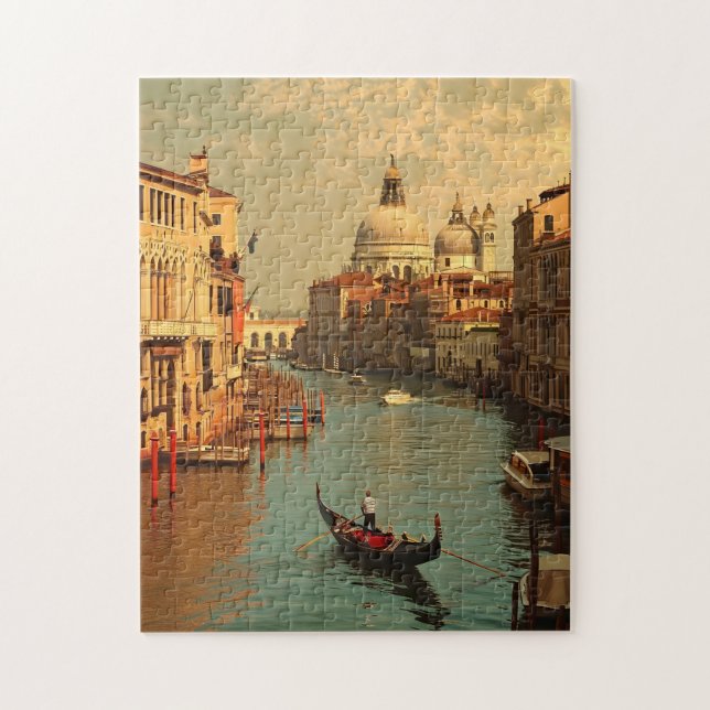 Vintages Venedig: Eine zeitlose Postkarte (Vertikal)