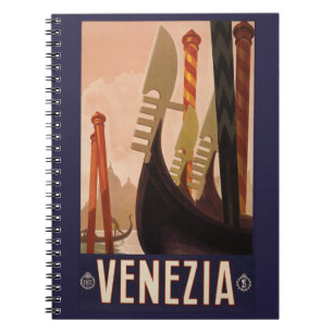 Vintages Venedig-Italien-Notebook Notizblock