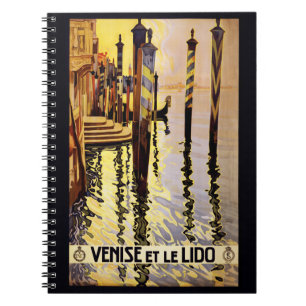 Vintages Venedig-Italien-Notebook Notizblock