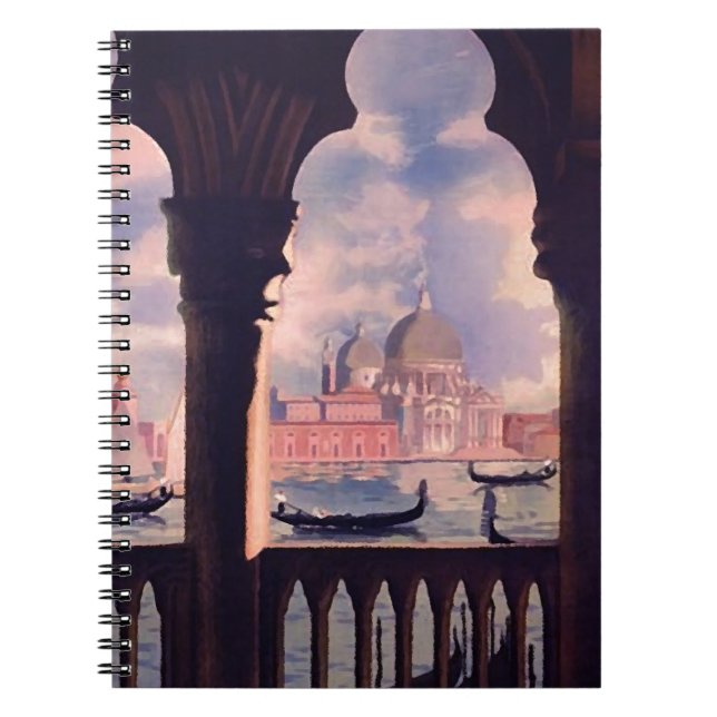 Vintages Venedig Italien Reisen Notizblock (Vorderseite)