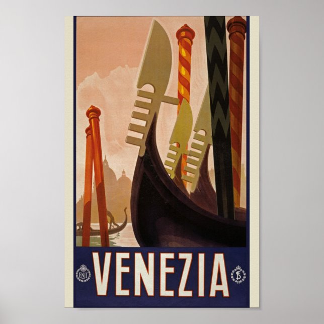 Vintages venezianisches Poster - Italien (Vorne)