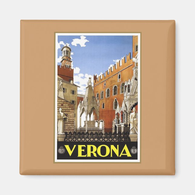 Vintages Verona Italien Magnet (Vorne)