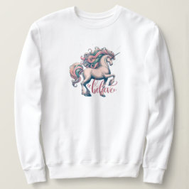 Vintages verzaubertes Unicorn Sweatshirt Weiß