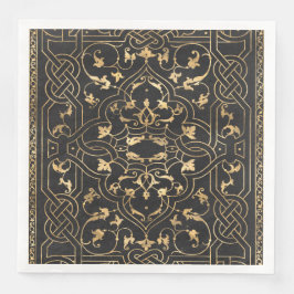 Vintages Verziertes Gold Serviette