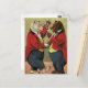 Vintages Viktorianisches Glück, Schwule, Tanzbären Postkarte (Vorderseite/Rückseite Beispiel)