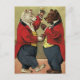 Vintages Viktorianisches Glück, Schwule, Tanzbären Postkarte (Vorderseite)