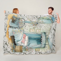 Vintages Viktorianisches Kanopy Bed on a Lace Back