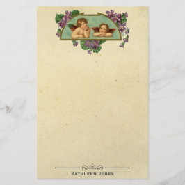 Vintages viktorianisches kundenspezifisches briefpapier