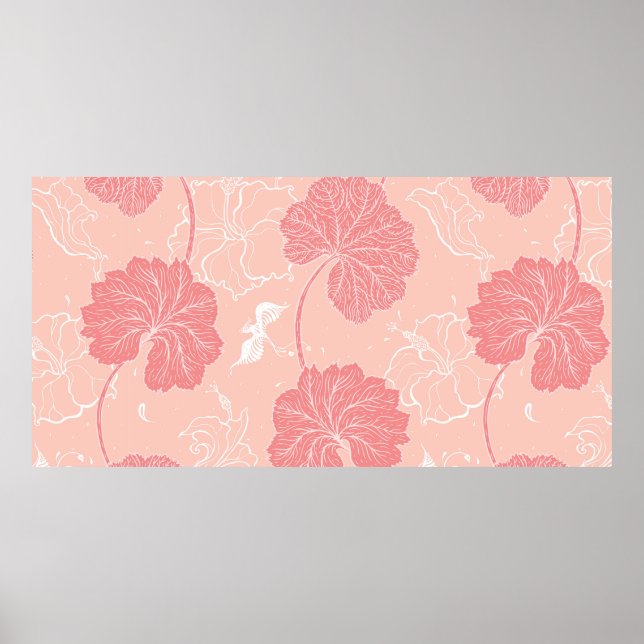 Vintages Viktorianisches Muster mit handgezeichnet Poster (Vorne)