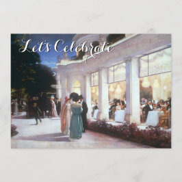 Vintages Viktorianisches Party Einladung