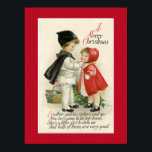 VINTAGES VIKTORIANISCHES POSTER "A MERRY CHRISTMAS<br><div class="desc">VINTAGES VIKTORIANISCHES POSTER "A MERRY CHRISTMAS"</div>