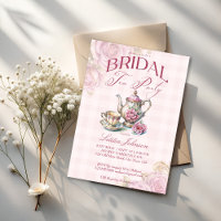 Vintages Viktorianisches rosa Roses Brauttee Party