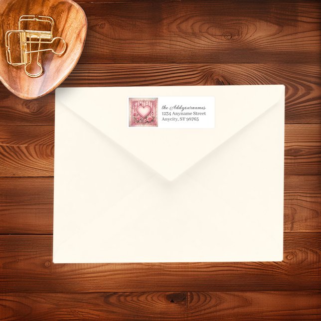 Vintages Viktorianisches Valentinstag Blumenherz (Von Creator hochgeladen)