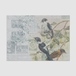 Vintages Vogelteppichpapier Seidenpapier