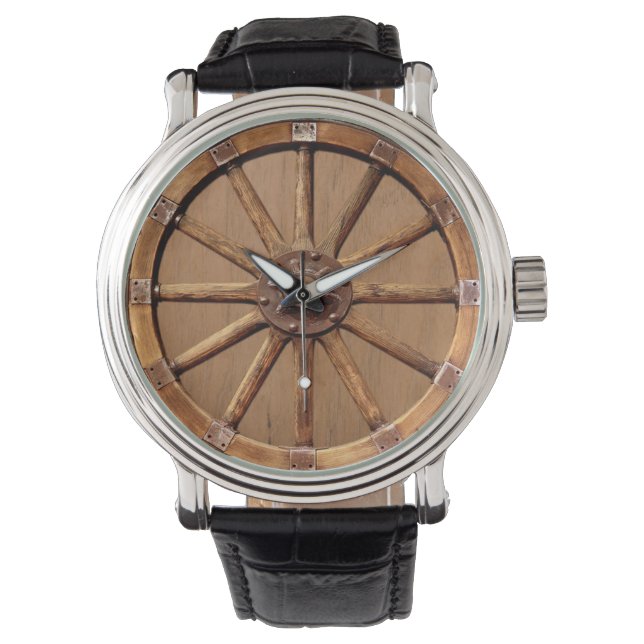 Vintages Wagenrad Armbanduhr (Vorderseite)