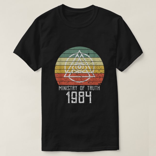 Vintages Wahrheitsministerium 1984 Lover  T-Shirt (Design vorne)