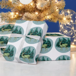 Vintages Waldhühnerpapier Geschenkpapier