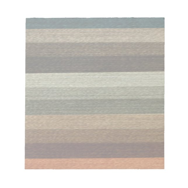 Vintages wärmespieles Muster, Erdtöne Notizblock (Vorderseite)