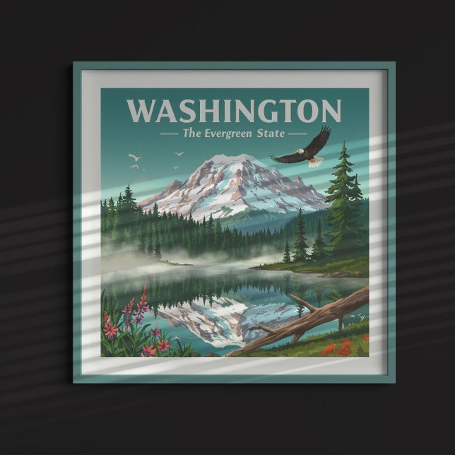 Vintages Washington Poster (Von Creator hochgeladen)