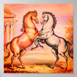 Vintages Wasser Paint Romantic Horster Poster