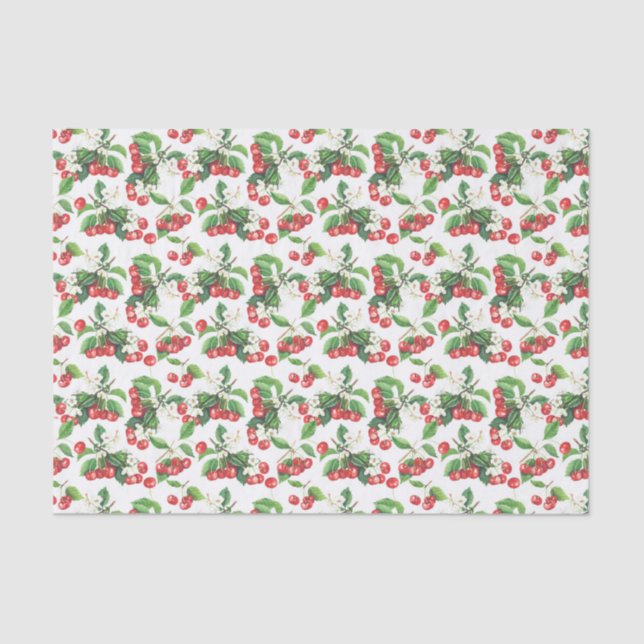 Vintages Wasserfarbenmuster Seidenpapier (Vorderseite)