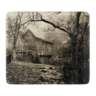 Vintages Wasserrad Schneidebrett