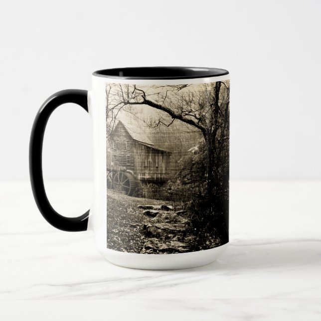 Vintages Wasserrad Tasse (Links)