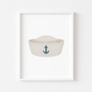 Vintages Wassersportler-Hutplakat Poster