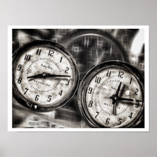 Vintages Wecker-Plakat Poster
