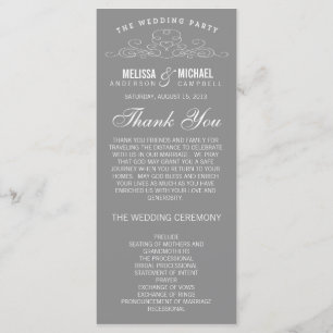 VINTAGES WEDDING PROGRAMM DER ELEGANZ-%PIPE%