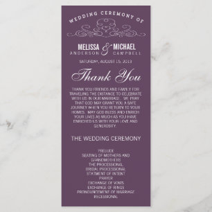 VINTAGES WEDDING PROGRAMM DER ELEGANZ-%PIPE%