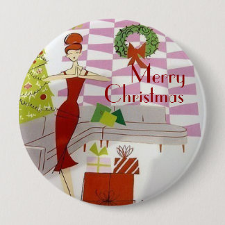 Vintages Weihnachten Button