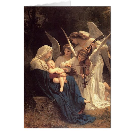 Vintages Weihnachten Engelserenade-Marys Karte