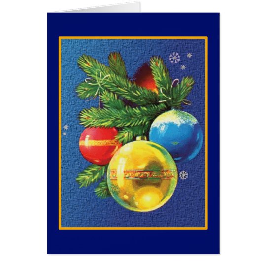 Vintages Weihnachten verziert Weihnachten Karte