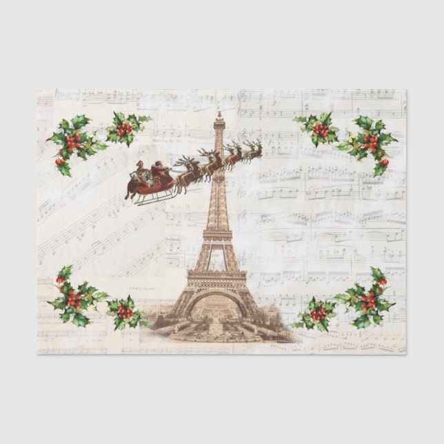 Vintages Weihnachtsbuch Seidenpapier (Vorderseite)