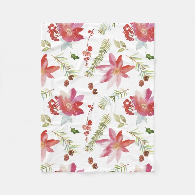 Vintages Weihnachtsgebäck Fleecedecke (Vorderseite)