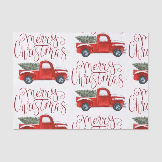 Vintages Weihnachtsgeschenkpapier Seidenpapier (Vorderseite)