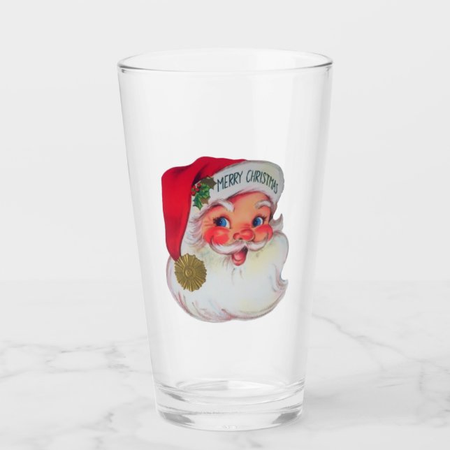 Vintages Weihnachtsglas Glas (Vorderseite)