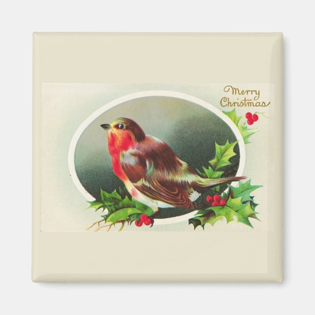 Vintages Weihnachtsmagnet Magnet (Vorne)